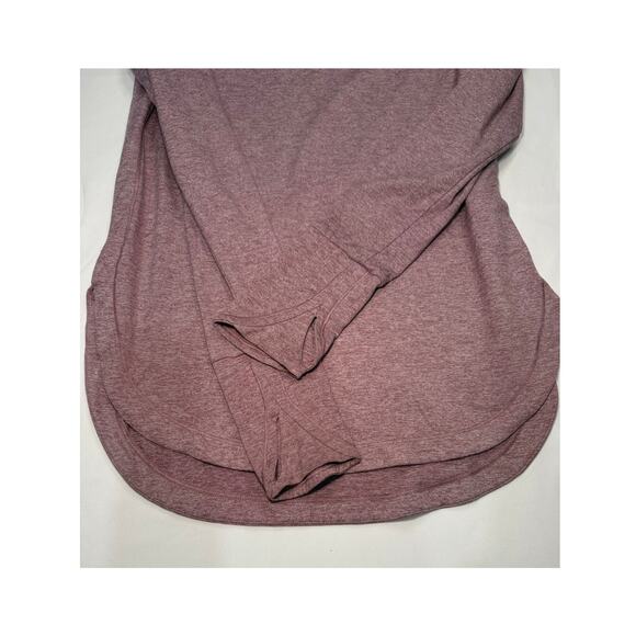 Athleta Uptempo Long Sleeve Top XS Heathered Red Thumbhole Activewear Base Layer - Picture 5 of 11